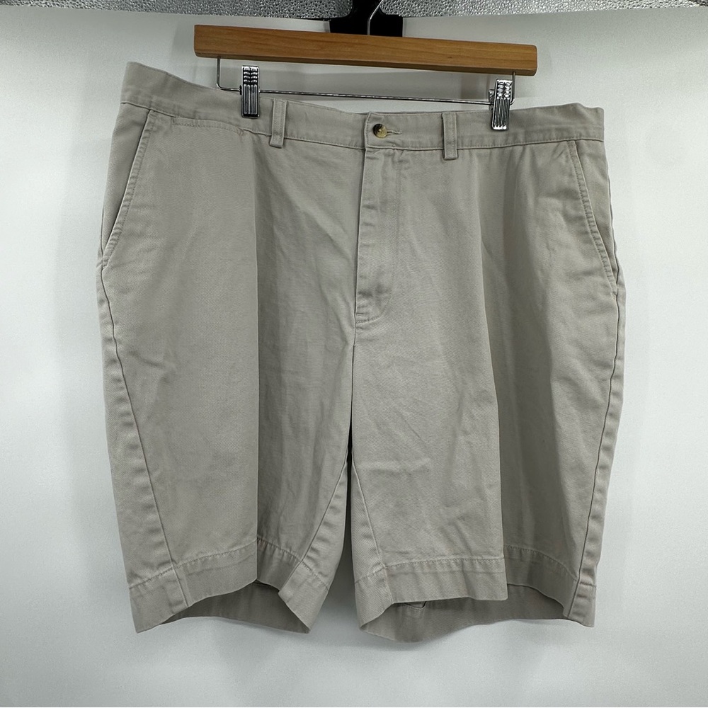 Polo Ralph Lauren Short Pants Mens 38 Tan Khaki Shorts Polo Flat Front Prospect